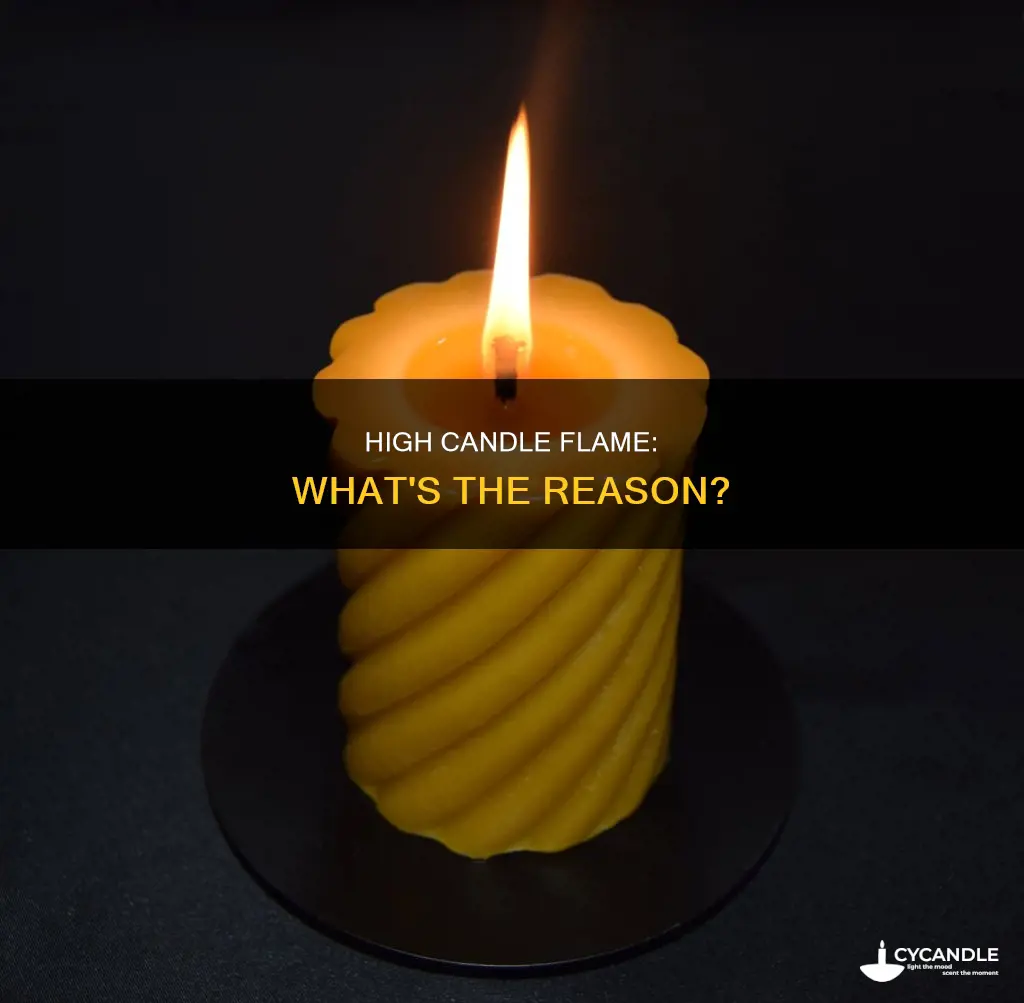 why is my candle flame so high