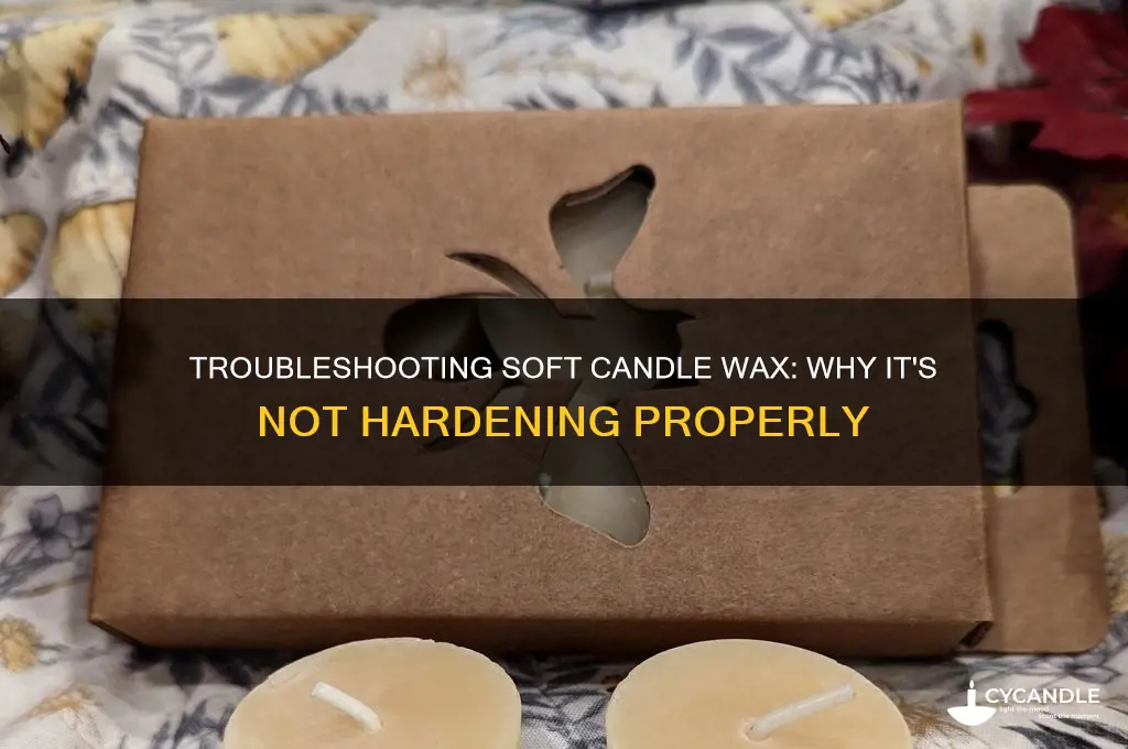 why is my candle wax not hardening