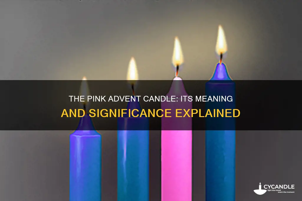 why is one advent candle pink