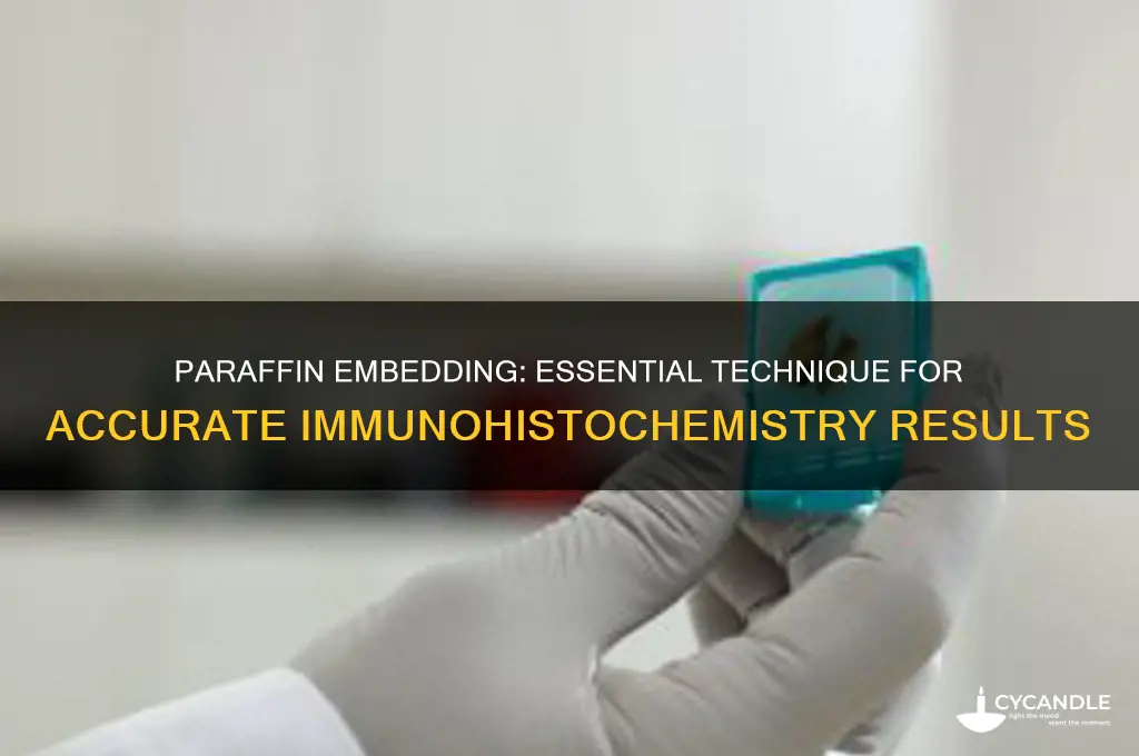 why is paraffin embedding necessary immunohistochemisty