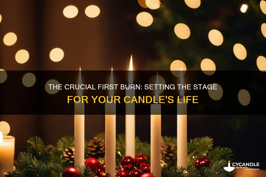 why is the first burn of a candle so important