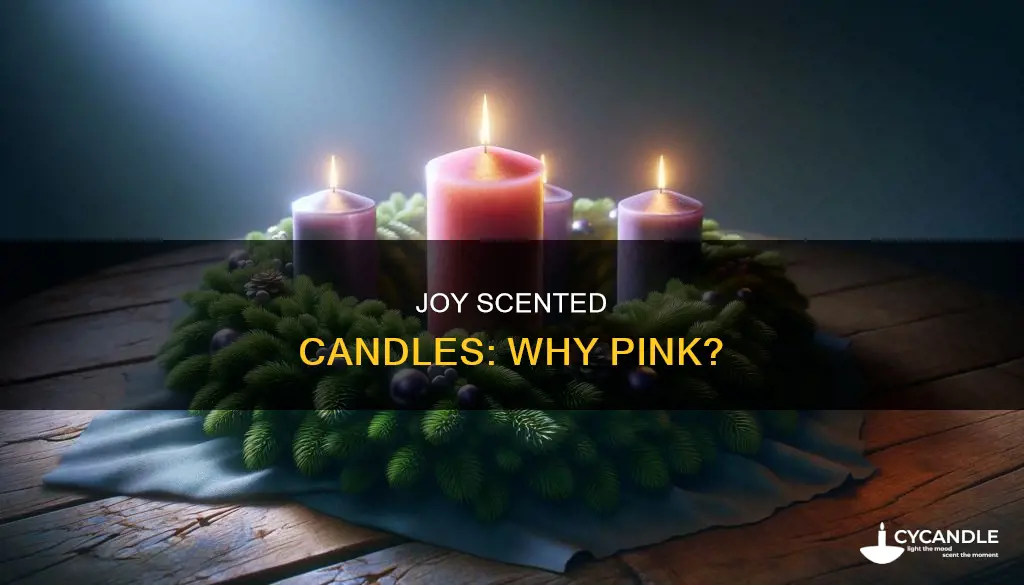 why is the joy candle pink