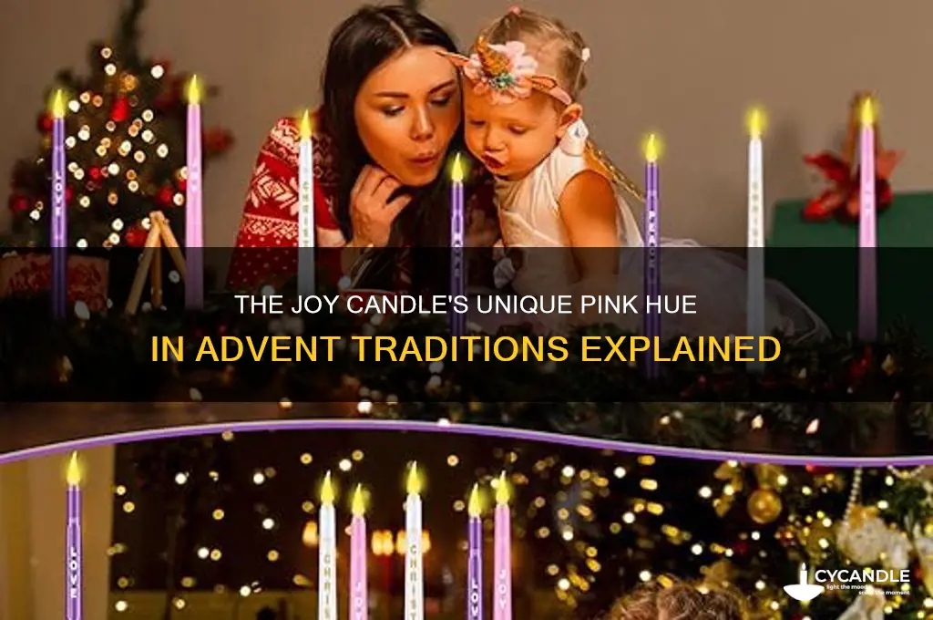 why is the joy candle the only pink advent