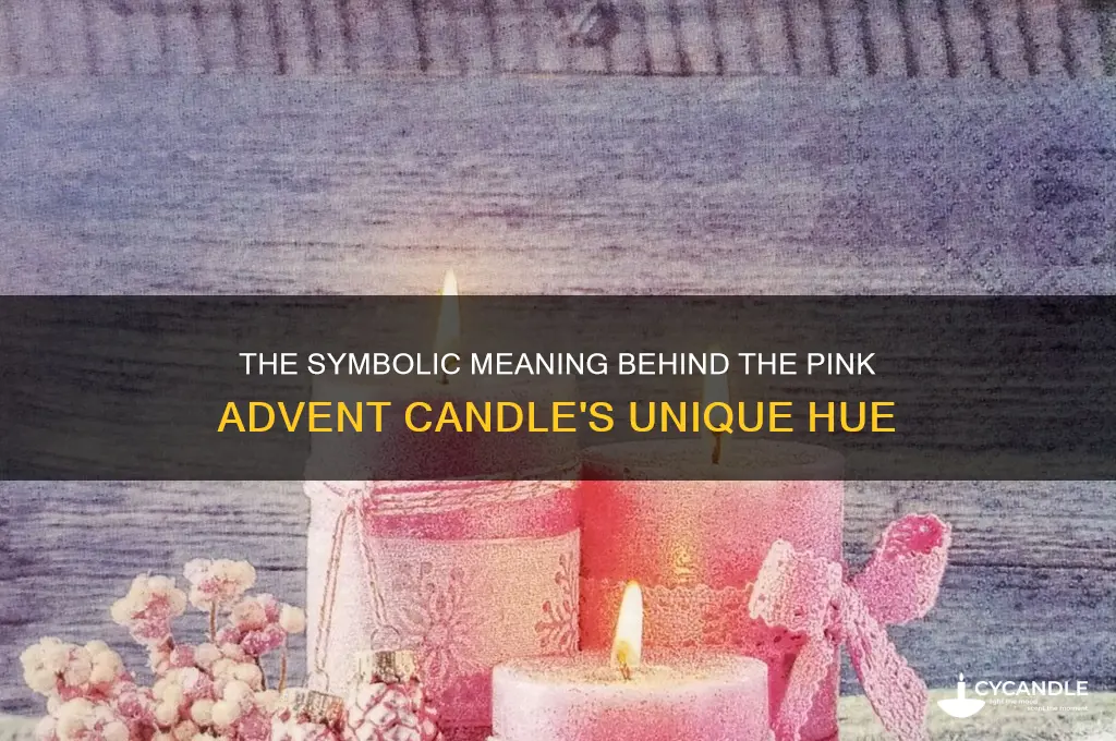 why is the third advent candle a different color