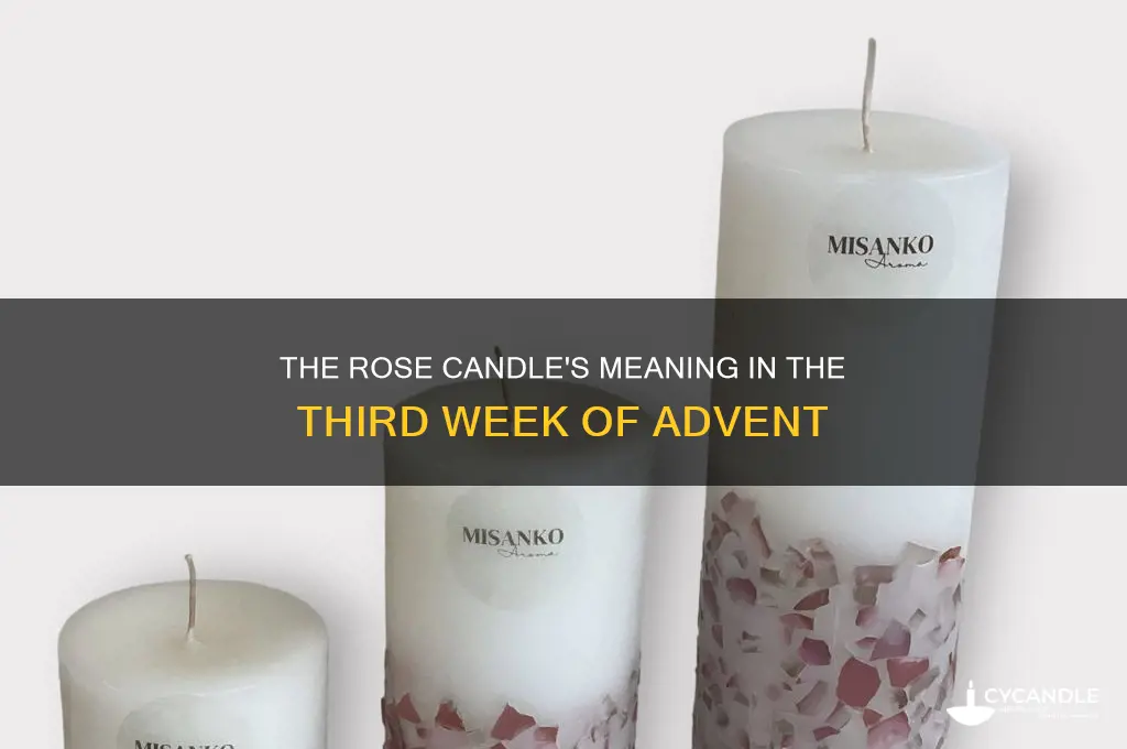 why is the third advent candle rose