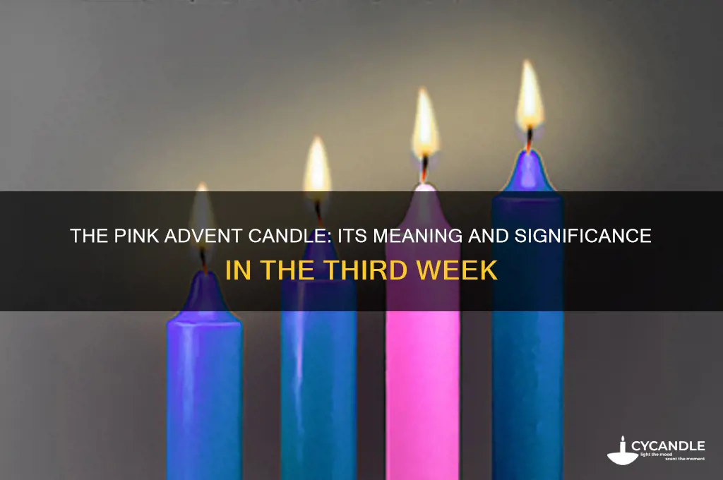 why is third advent candle pink