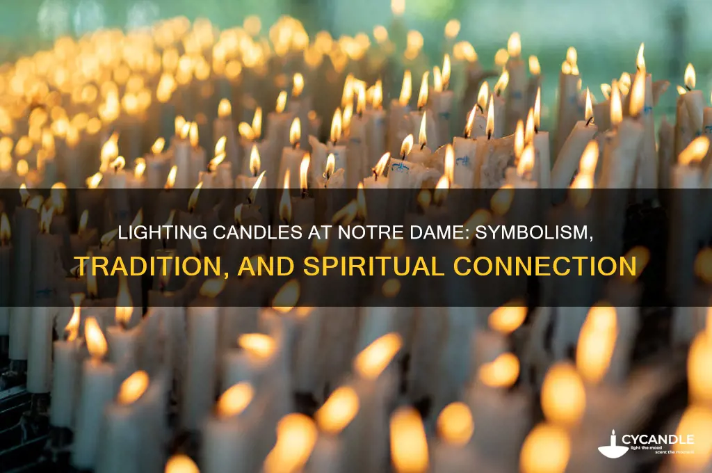 why light a candle at notre dame