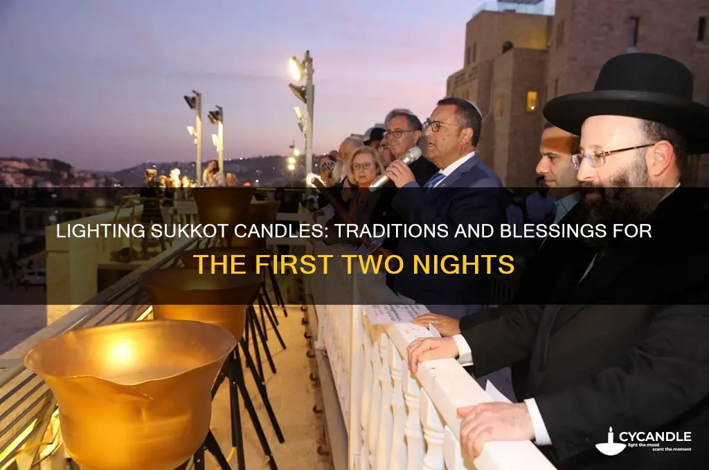 why light candles first and second night of sukkot