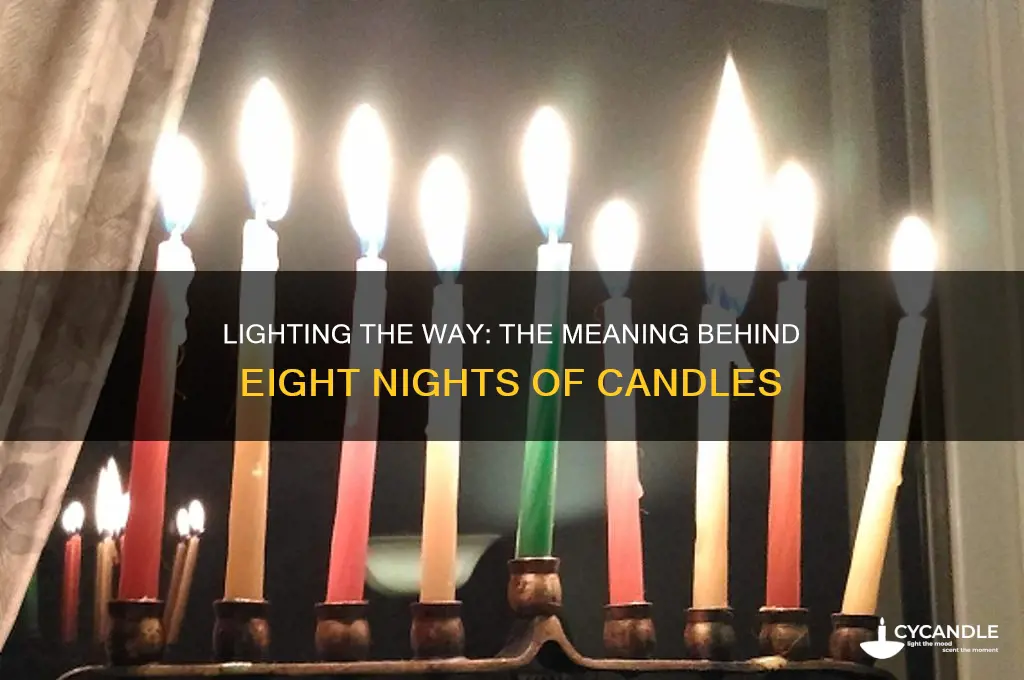 why light candles for 8 nights