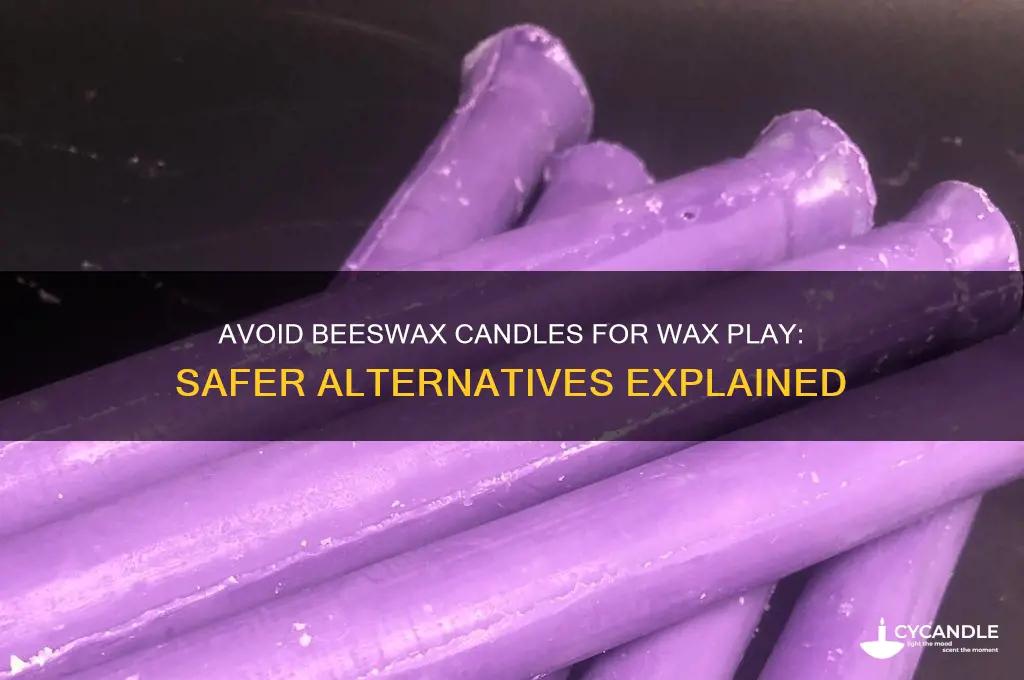 why not beeswax candles for wax play