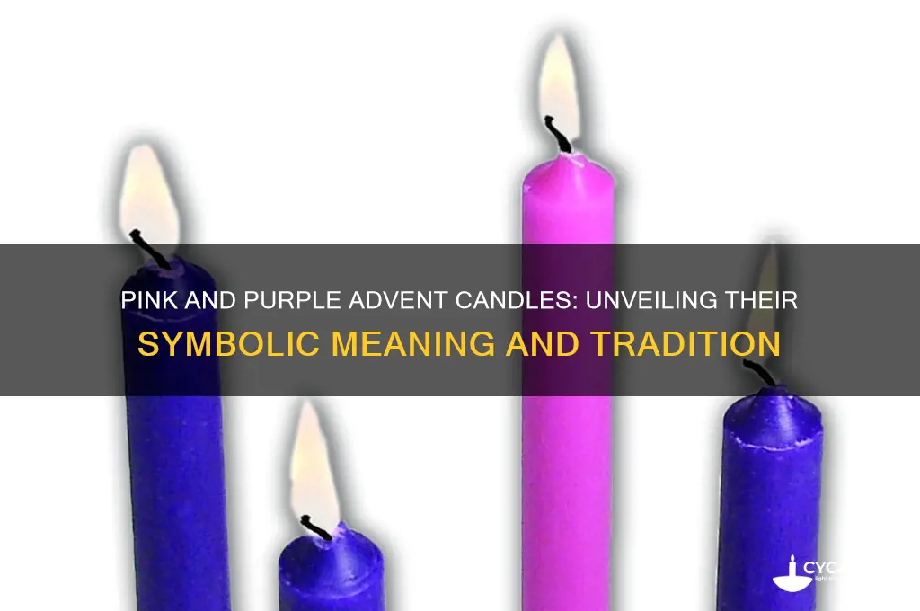 why pink and purple candles at advent
