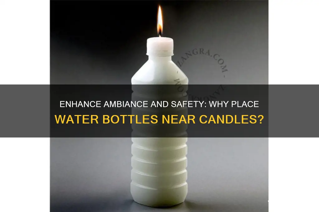 why put a bottle of water next to a candle