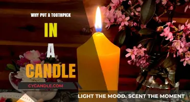 Toothpick Trick: Enhancing Candle Burn Time and Safety