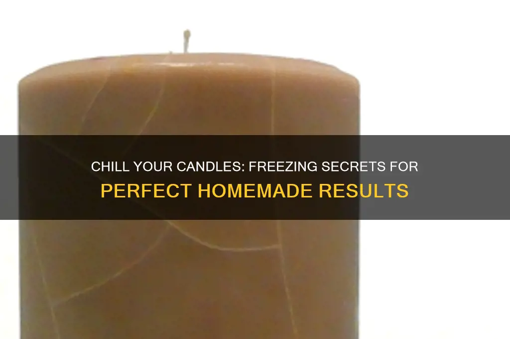 why put candles in freezer adter makimg them