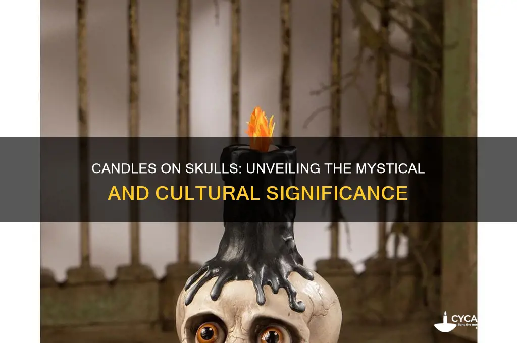 why putting candles on skulls