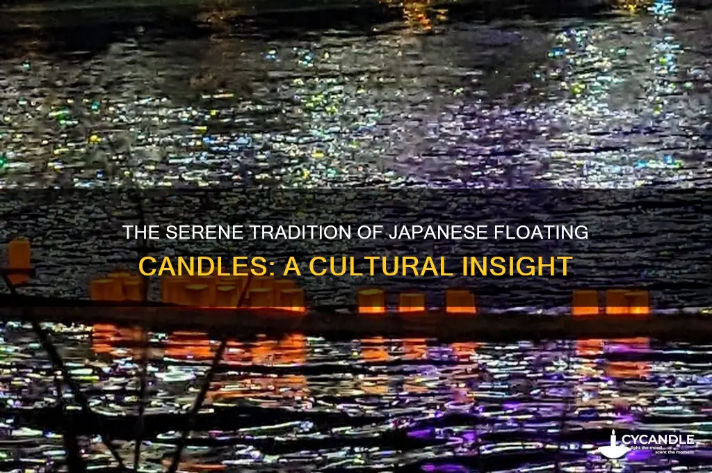 why the japanese light floating candles