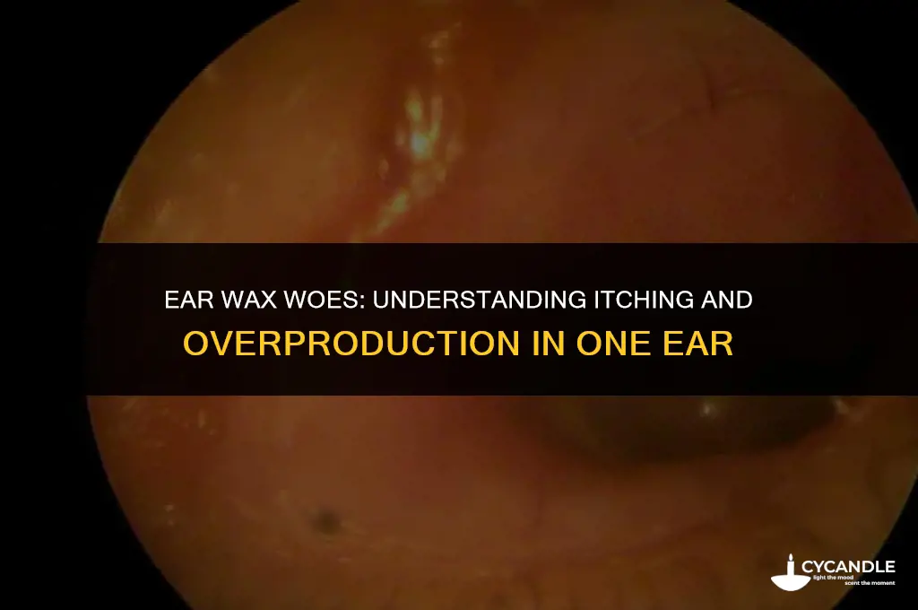 why too much wax and itching right ear only