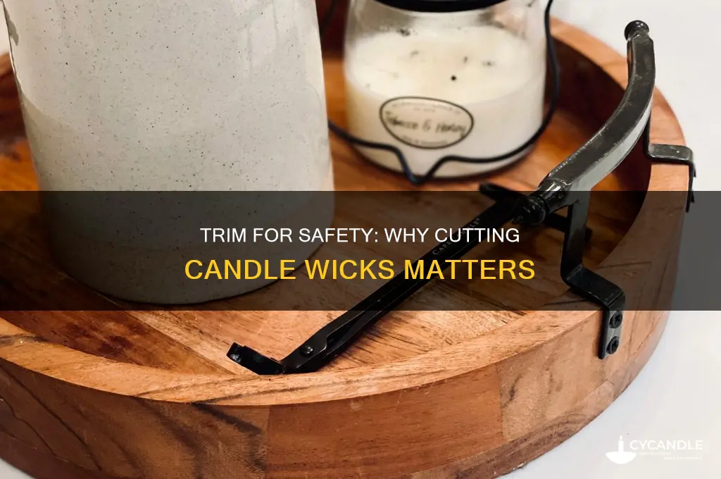 why trim candle wick before lighting