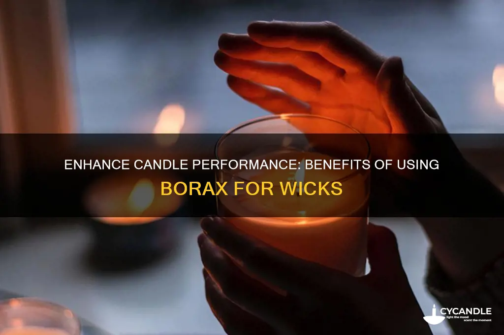 why use borax for candle wicks