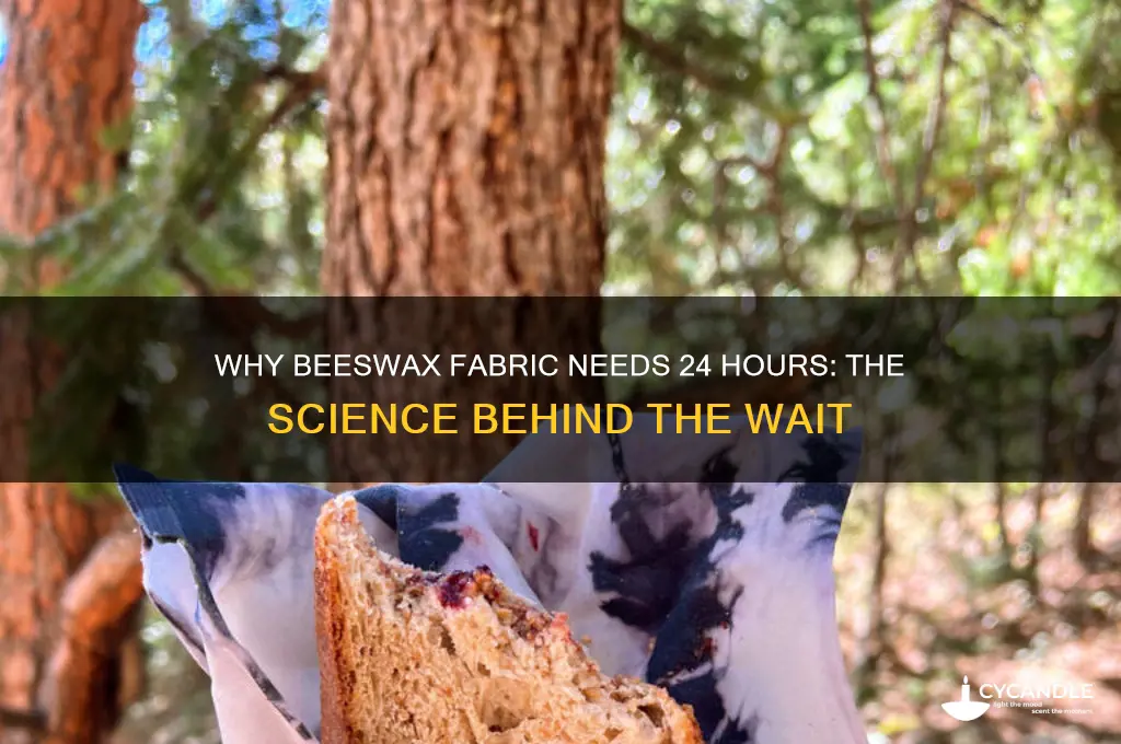 why wait 24 hours for beeswax fabric