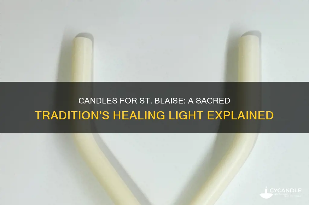 why we use candles for st blaise