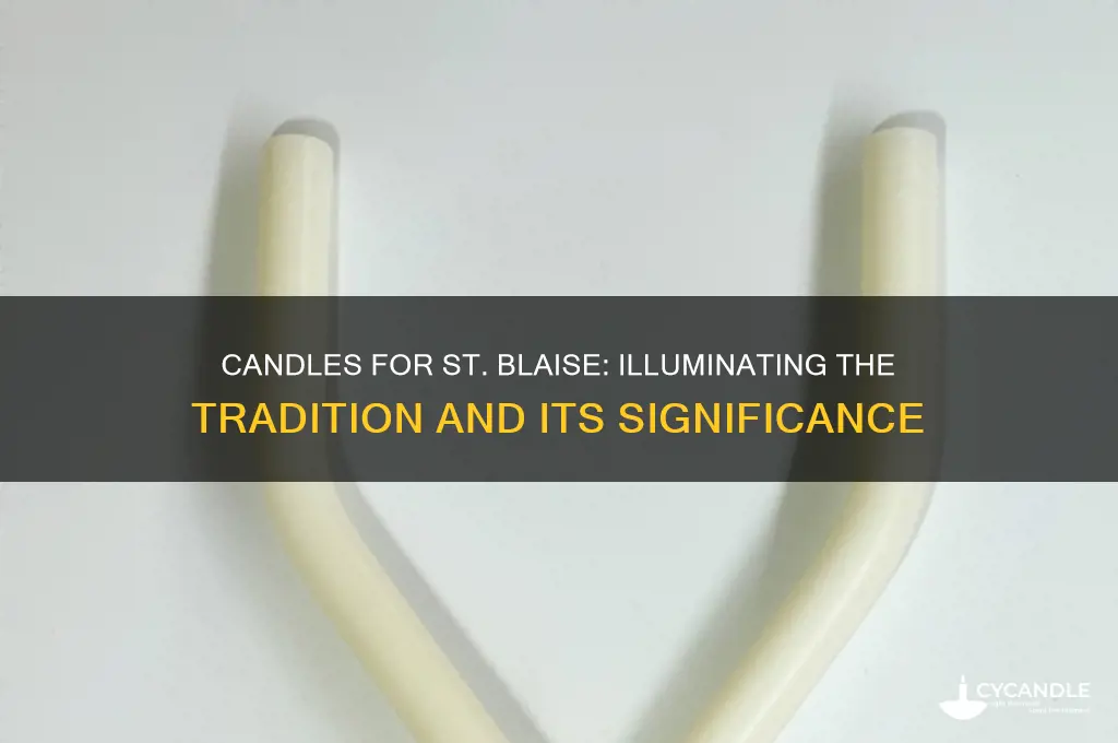 why we use candles for st blase