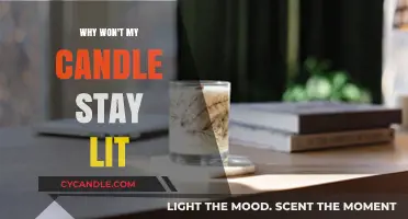 Troubleshooting a Candle That Won't Stay Lit
