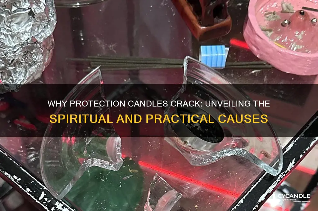 why would a protection candle break when burning
