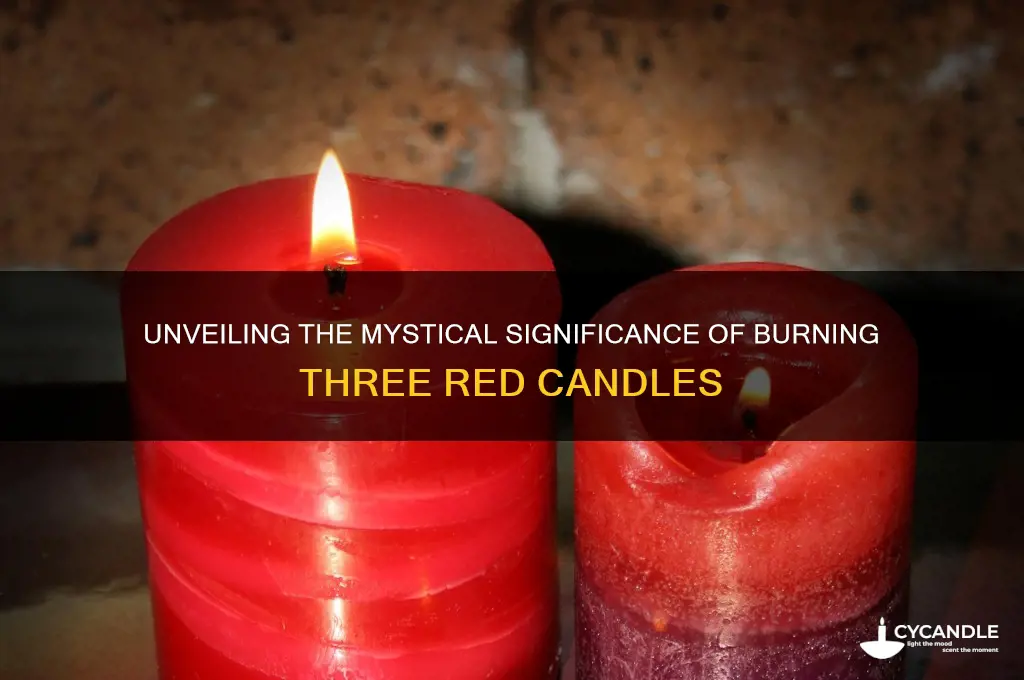 why would someone burn 3 red candles for
