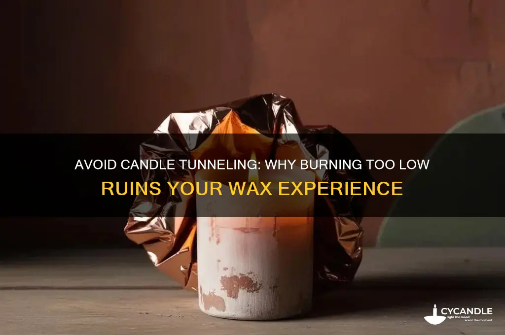 why you shouldnt burn a candle lower than