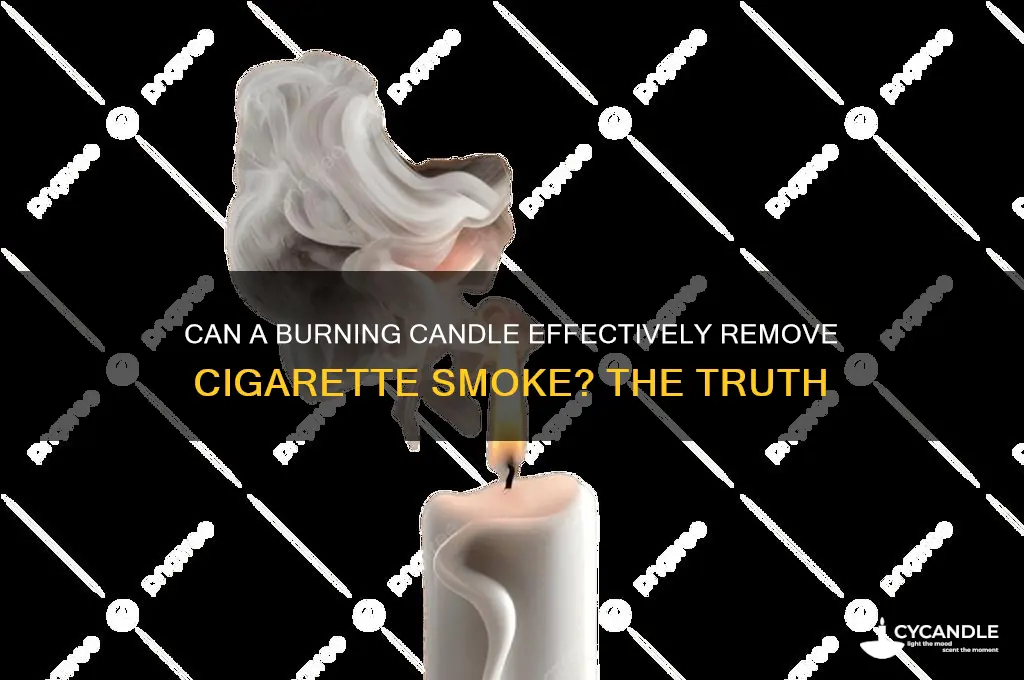 will a burning candle eliminate cigerete smoke