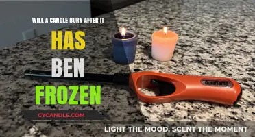 Frozen Flames: Can a Candle Burn After Being Frozen Solid?
