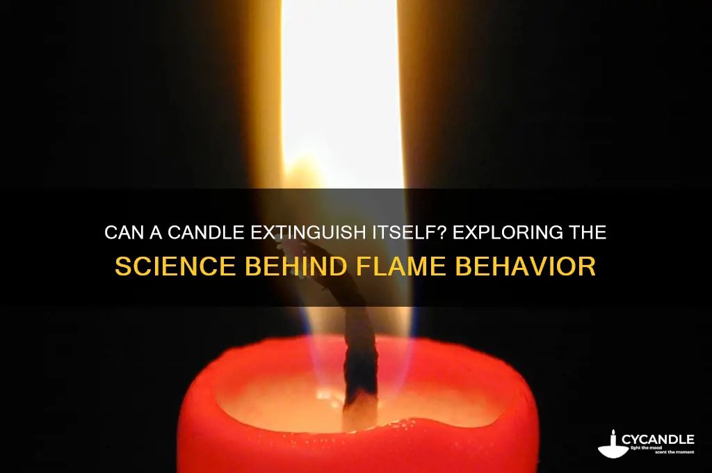 will a candle put itself out