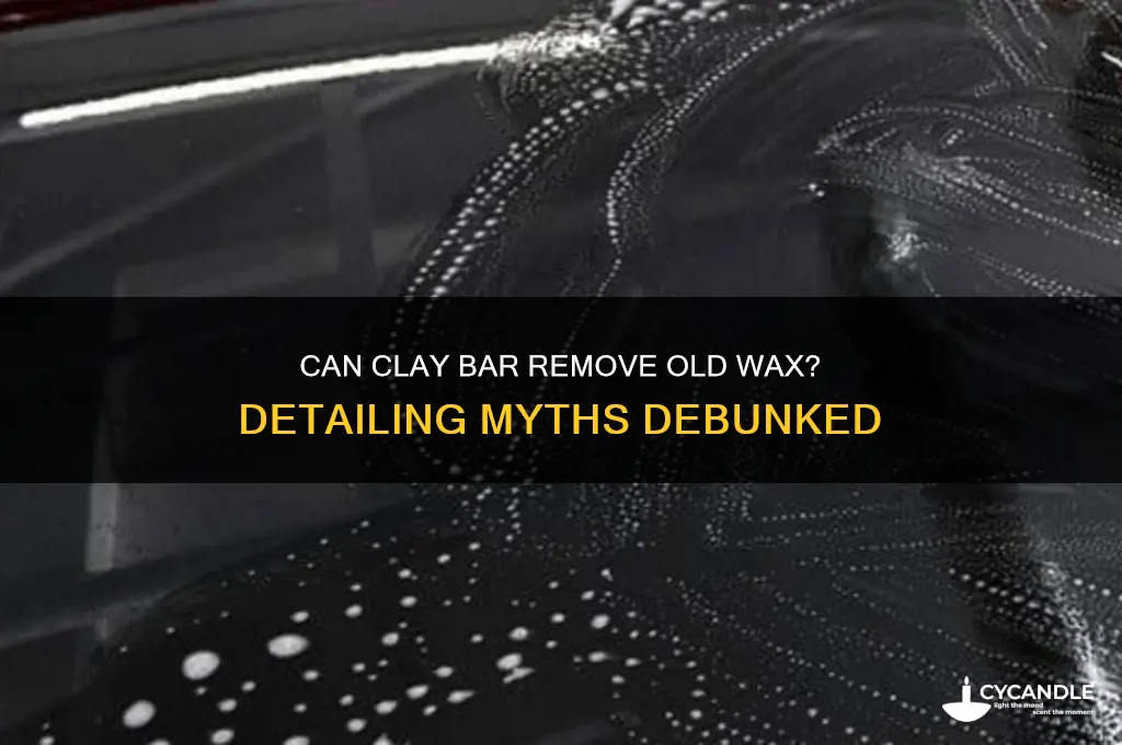 will a clay bar remove old wax