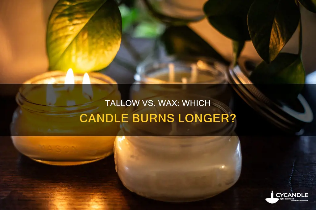 will a tallo cande burn longer than a wax candle