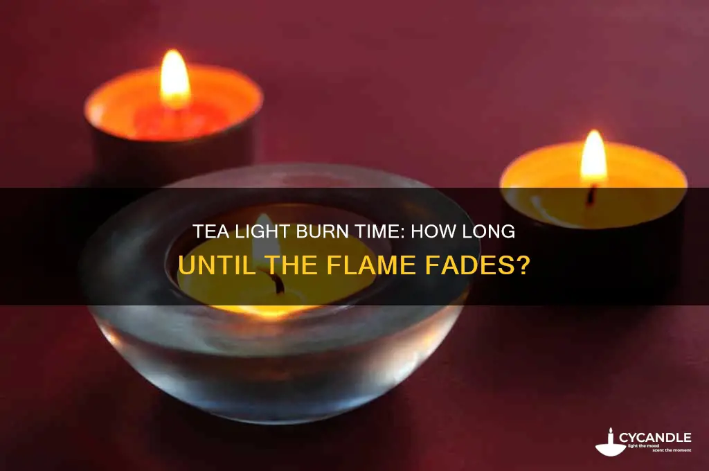 will a tea light candle burn out