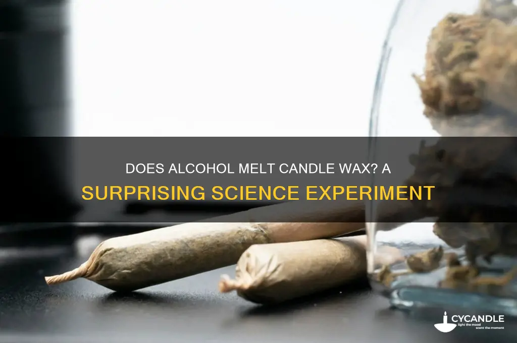 will alcohol dissolve candle wax