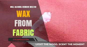 Removing Melted Wax from Fabric: Does Alcohol Do the Trick?