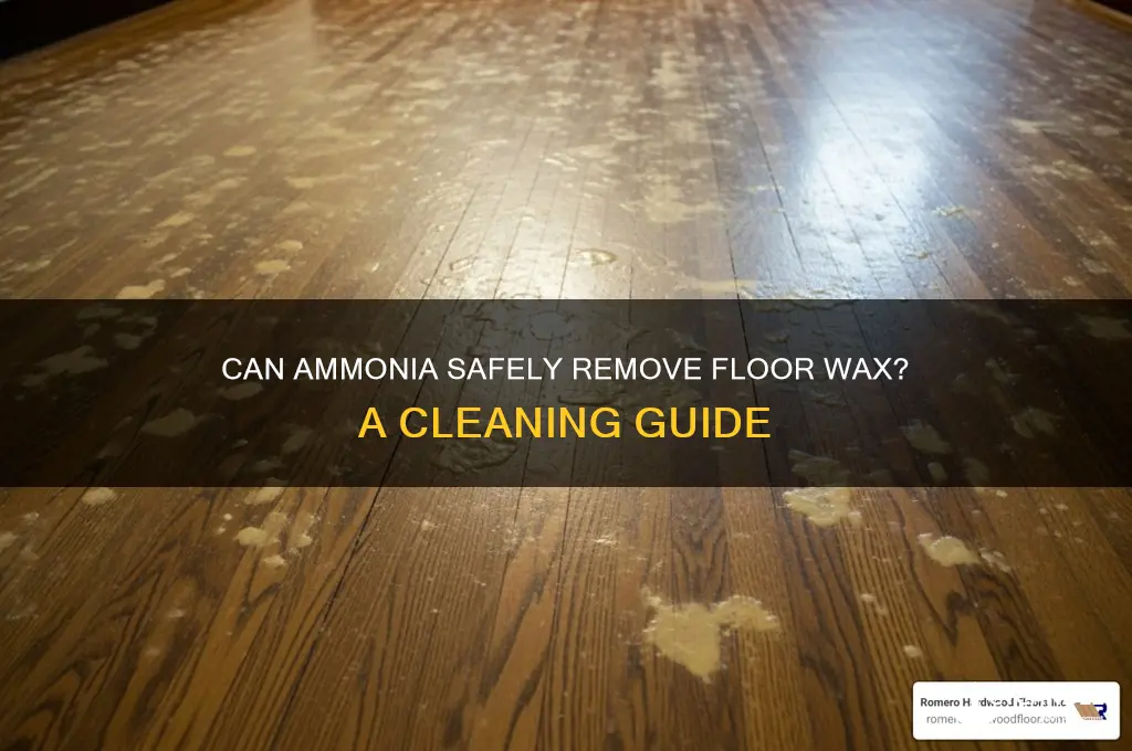 will ammonia remove floor wax