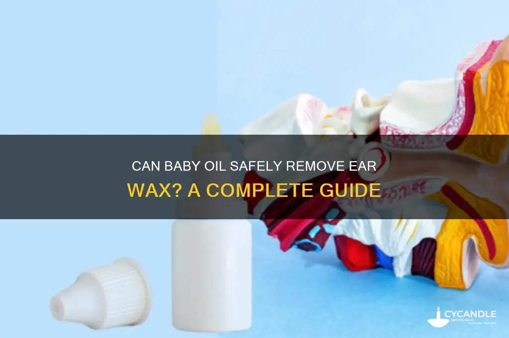 will baby oil remove wax
