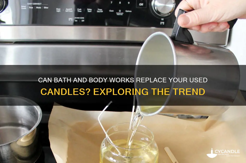 will bath and body replace used candles