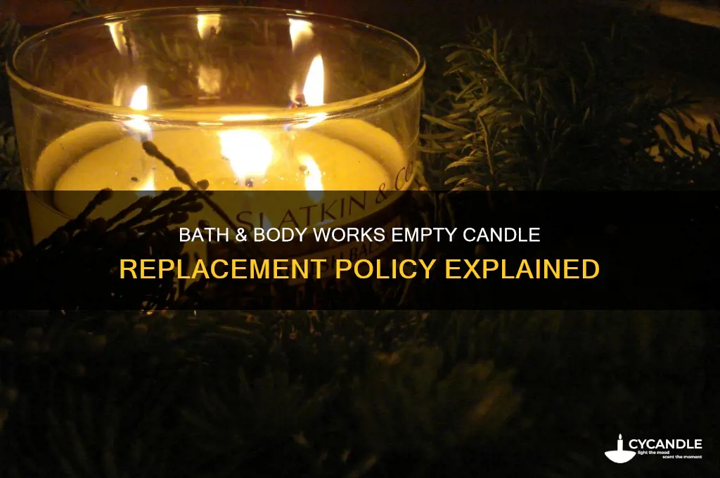 will bath and body works replace an empty candle