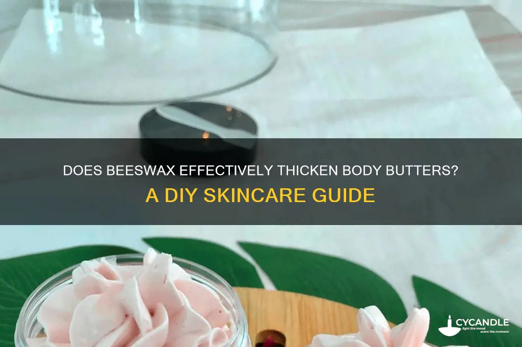 will beeswax thicken butters