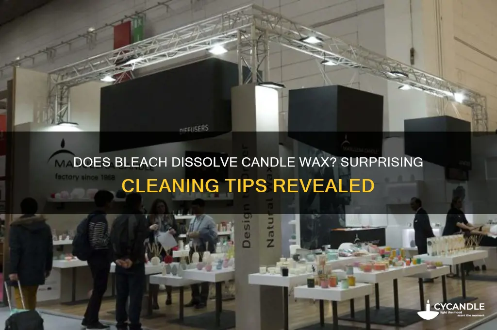 will bleach dissolve candle wax