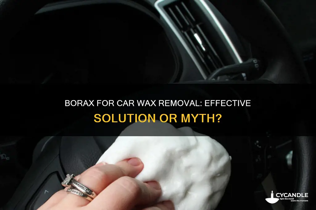 will borax remove wax from cars