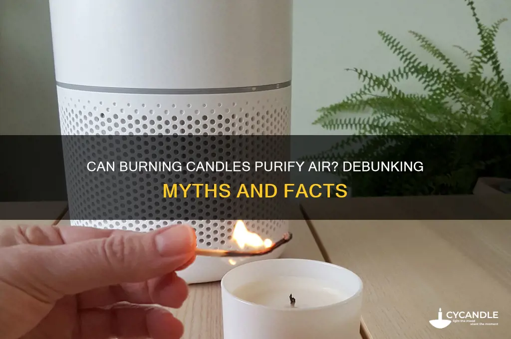 will burning candles improve air quality