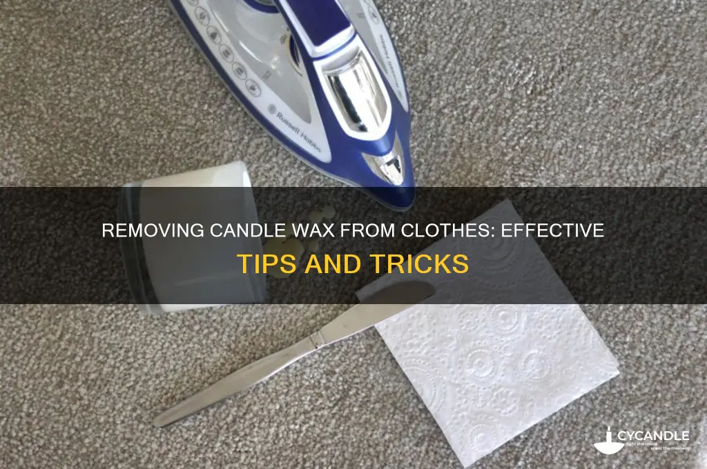 will candle wax come out of clothes