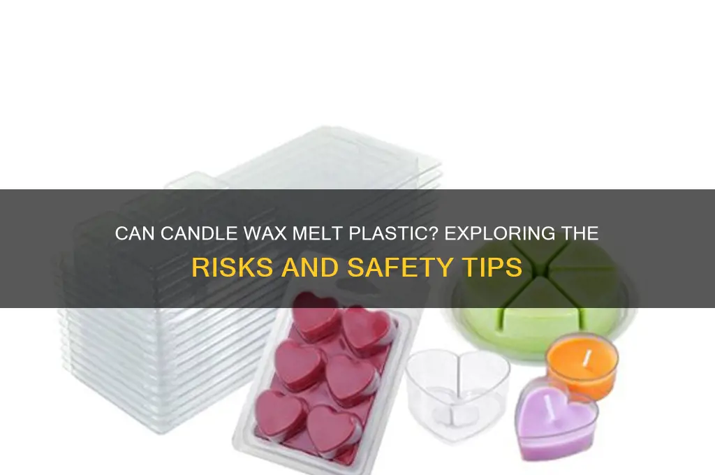 will candle wax melt plastic