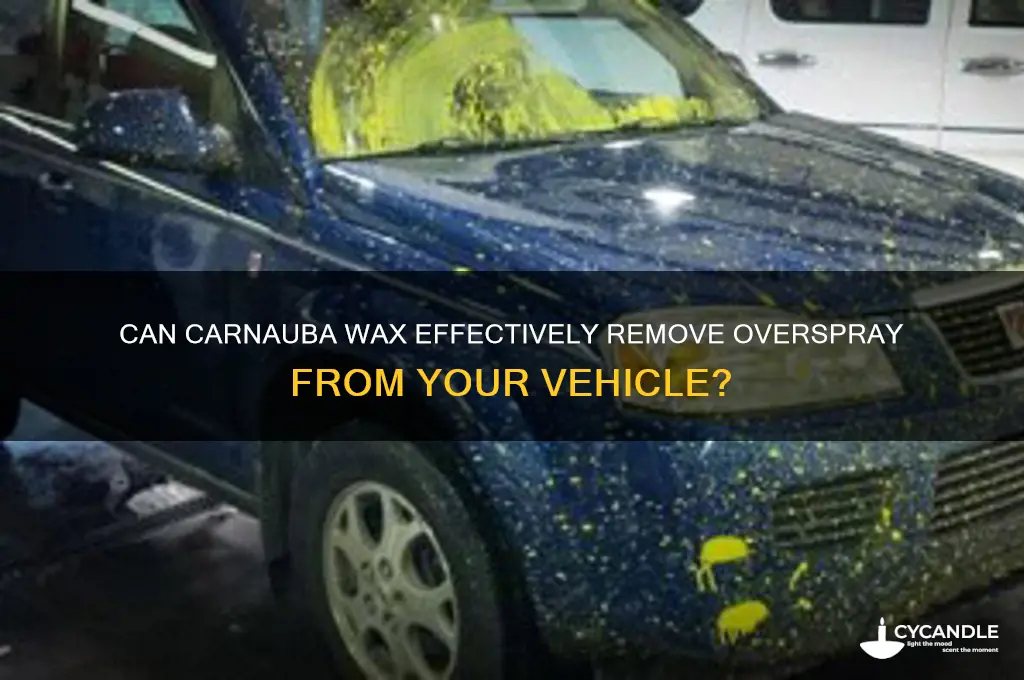 will carnauba wax remove overspray