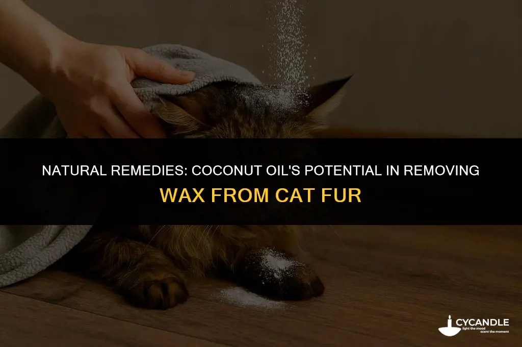 will coconut oil get wax out of cat fur